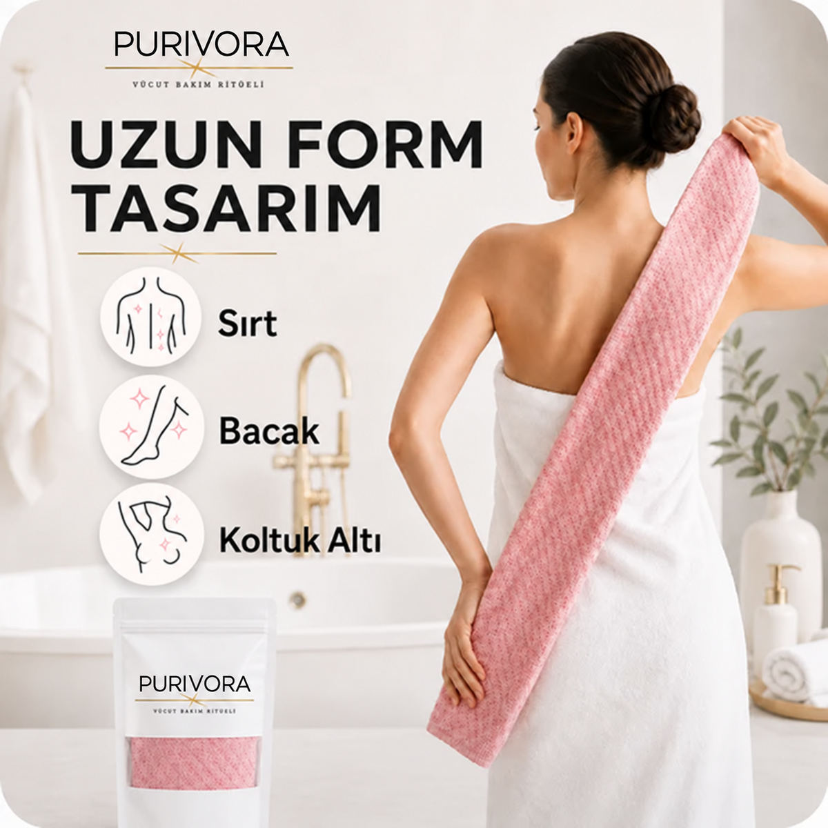 Antibakteriyel Peeling Etkili Duş Lifi